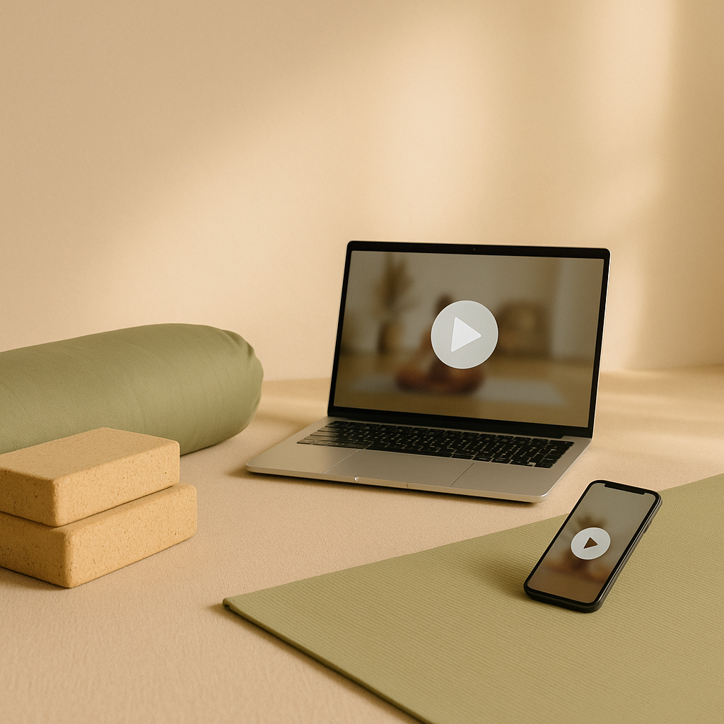 Aperçu : bibliothèque de vidéos de yoga et pilates en replay